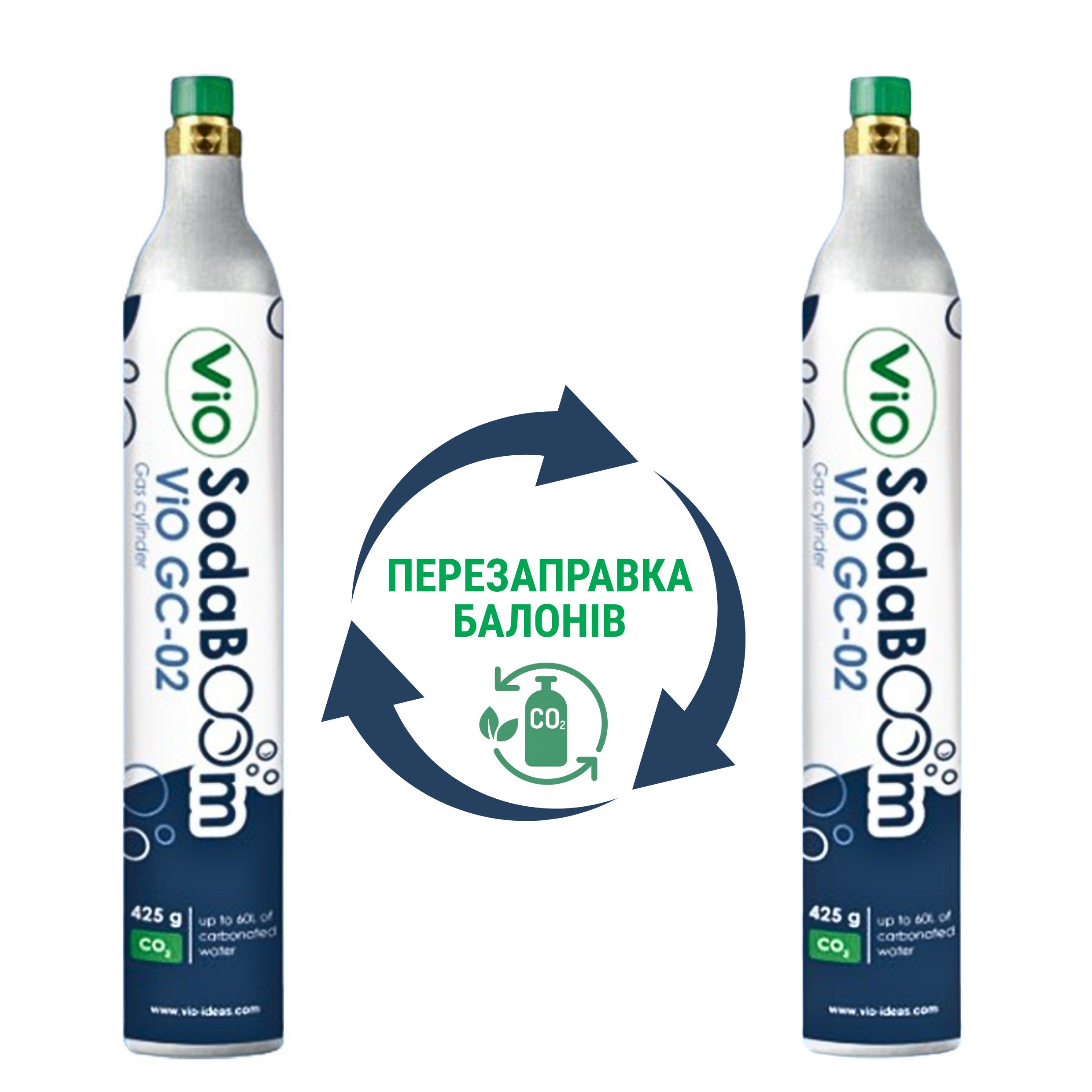 Заправка-обмен баллонов для аппаратов газирования воды VIO